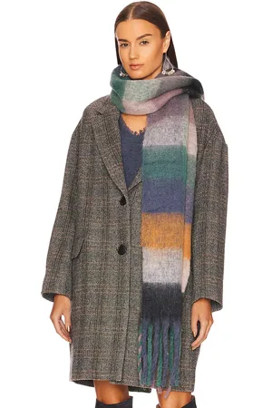 Hat Attack Studio Lofty Scarf in Navy,Orange.
