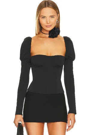 WeWoreWhat Long Sleeve Corset Top in . Size 00, 2, 4, 6, 8.