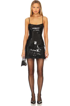 Bardot Laurel Faux Fur Mini Dress in . Size 8.