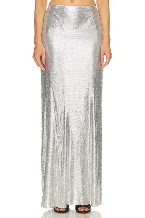 h:ours X Bridget Chainmail Maxi Skirt in . Size XS, XXS.