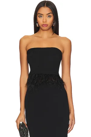 Central Park West Sylvie Marabou Bandeau in . Size S, XS.