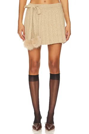 LOBA Nili Pleated Wrap Skirt in . Size L, S, XL, XS.