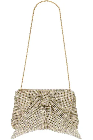 Loeffler Randall Jolene Diamante Bow Clutch in .