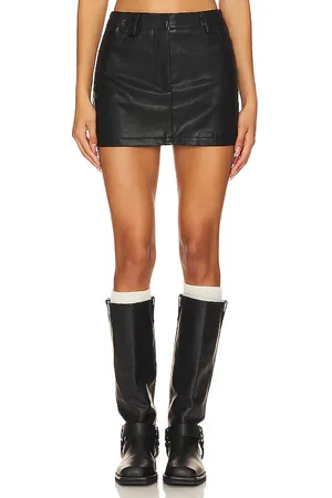 BY.DYLN Tobaias Faux Leather Skirt in . Size S.