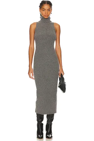 ENZA COSTA Rib Sleeveless Turtleneck Sweater Dress in . Size XL.