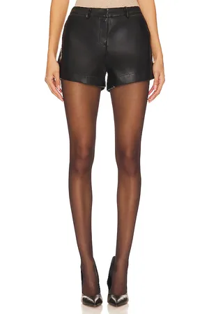 SNDYS Wendy Faux Leather Shorts in . Size M, S, XL, XS, XXL, XXS.