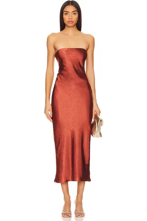 MORE TO COME Emma Strapless Maxi Dress in . Size M, S, XL, XS.