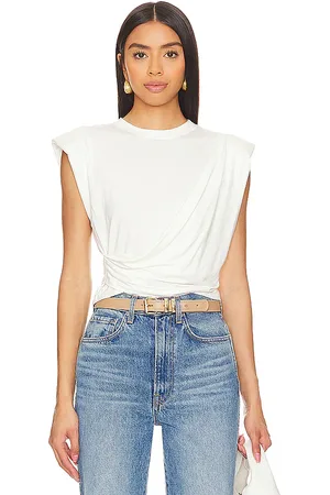 Simkhai Estelle Clean Crop T Shirt in . Size S, XS.