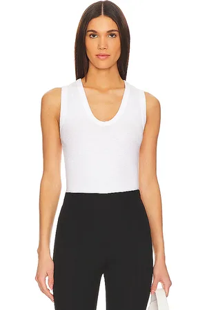 ENZA COSTA Textured Rib Sleeveless U in . Size L, S, XL, XS.