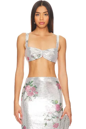 Camila Coelho Pia Sequin Micro Top in . Size S, XS.
