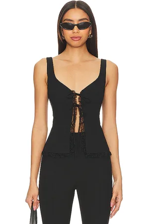 MORE TO COME Cristal Tie Front Top in . Size S.