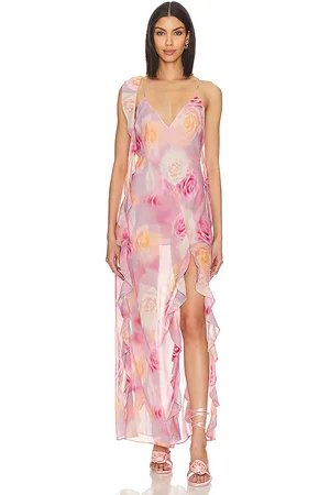 For Love & Lemons Beate Maxi Dress in . Size L, XL.