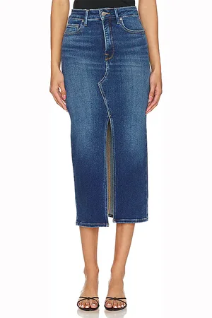 GOOD AMERICAN Slit Front Midi Skirt in . Size 24.
