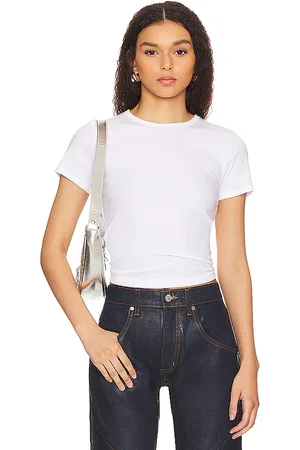 GOOD AMERICAN Slim Fitted Tee in . Size 3X, 4X, 5X, L, M.