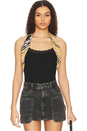 Free People X Intimately FP Eyes For U Halter Bodysuit In Combo in . Size XL, XS.