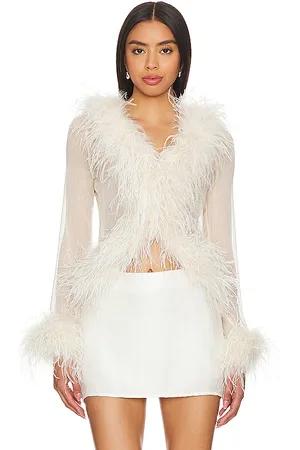 bubish Gigi Feather Blouse in . Size 8.