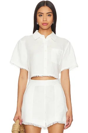 Simkhai Solange Cropped Shirt in . Size M, S, XS.