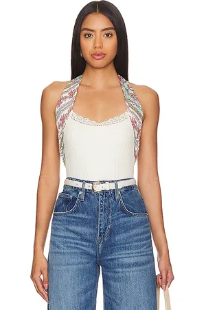 Free People X Intimately FP Eyes For U Halter Bodysuit In Combo in . Size XL.