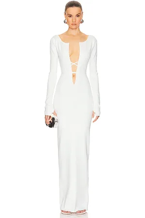 Helsa Niall Deep V Neck Dress in . Size M, XL.