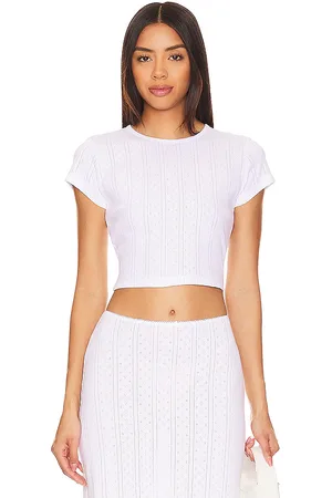 Cou Cou Intimates The Cropped Baby Tee in in . Size M, S, XL, XS.