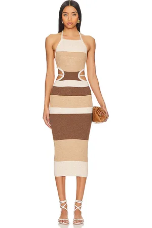 Camila Coelho Emlyn Stripe Knit Dress in . Size M, S, XL, XS, XXS.