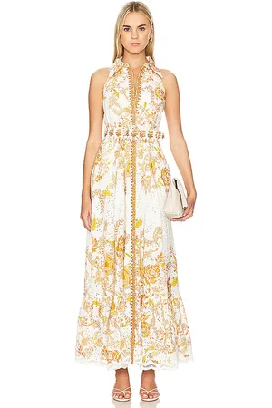 HEMANT AND NANDITA Belted Maxi Dress in . Size L.