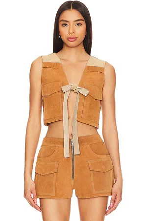 Understated Leather Sugar Suede Vest in . Size XL.