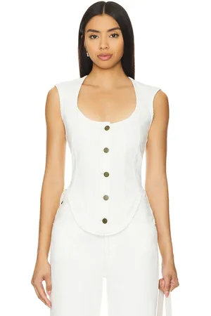 Frame Seamed Scoop Bustier in . Size 6.