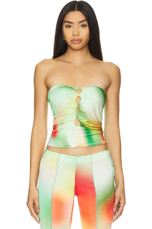SIEDRES X REVOLVE Day Top in Green,Orange. Size S.