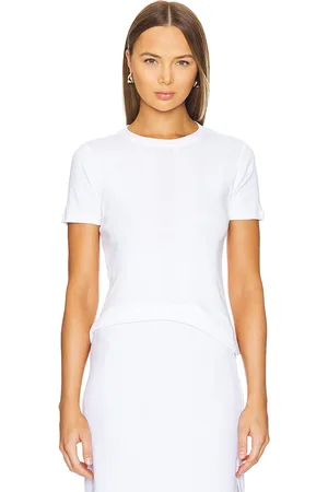 Goldie Estelle Short Sleeve Cotton Rib Tee in . Size L, XS.