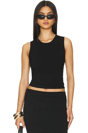 AUTUMN CASHMERE Broken Stitch Crop Tank in . Size M, XL.