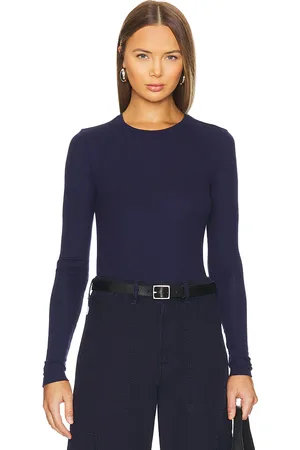 Goldie Estelle Ribbed Long Sleeve Tee in . Size M, S.