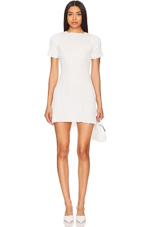 APRÈS Ruched Mini Dress in . Size L, S, XL.
