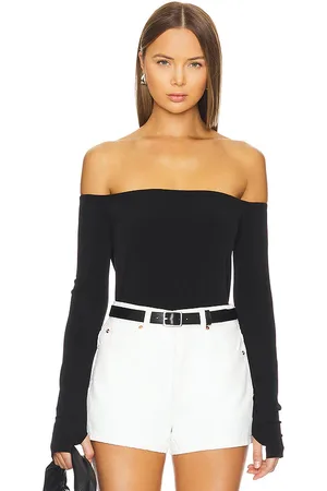 Norma Kamali Long Sleeve Off Shoulder Top in . Size M, S, XS, XXS.