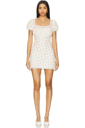 For Love & Lemons Maxine Mini Dress in . Size L, S.