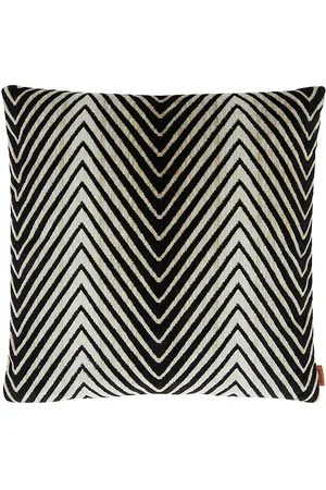 Missoni Ziggy Cushion in Black,White.