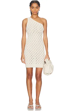 SNDYS Claire One Shoulder Mini Dress in . Size XXL, XXS.