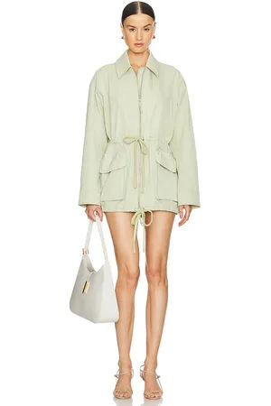 GRLFRND Tech Gabardine Parka Jacket in . Size S, XL.