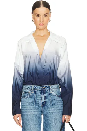 Norma Kamali Super Oversized Boyfriend Shirt Bodysuit in . Size XS.