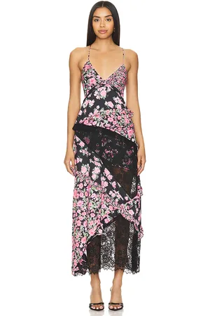For Love & Lemons Rosalyn Maxi Dress in . Size M.