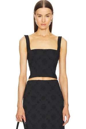 Helsa Eyelet Corset Top in . Size L, S, XS, XXS.
