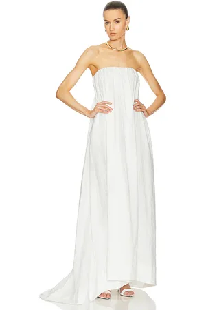 Helsa Crinkle Pleated Gown in . Size S.