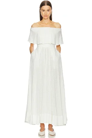 Helsa Petite Eyelet Garden Midi Dress in . Size XS.