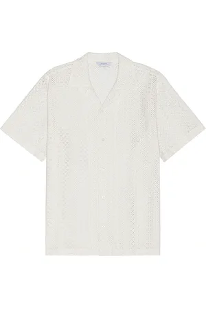 Saturdays NYC Canty Cotton Lace Shirt in . Size S.