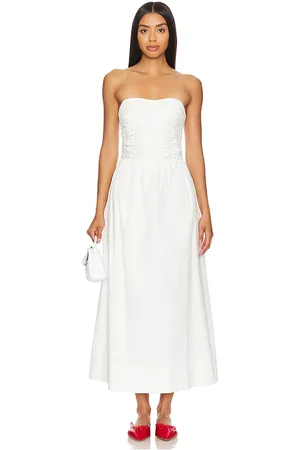 FAITHFULL THE BRAND Dominquez Midi Dress in . Size S, XL, XS.