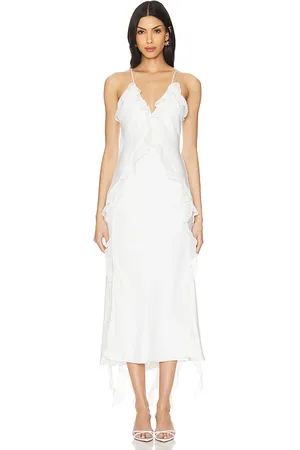 Bardot Marsella Ruffle Midi Dress in . Size 6, 8.
