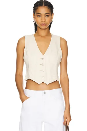 Free People Tate Denim Vest in . Size XL.