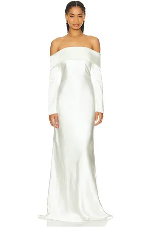 Misha Bianca Off Shoulder Long Sleeve Gown in . Size XS, XXS.