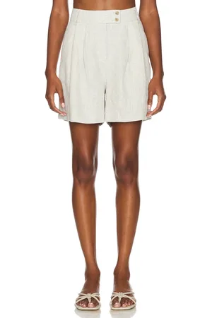 Central Park West Beckett Linen Shorts in . Size L, XL, XS.