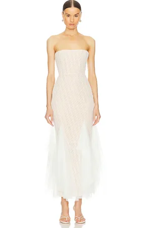 God Save Queens Alizee Strapless Dress in . Size L, XS.